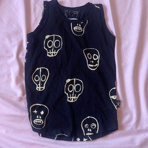 Nununu skull tank black 4-5years